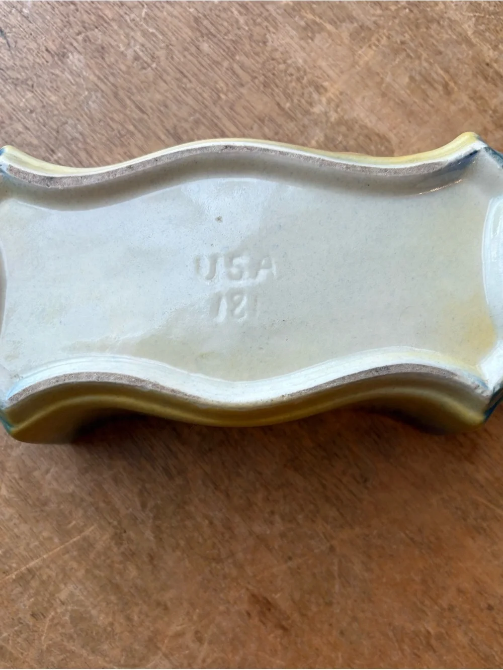 Shawnee Pottery relief flower